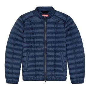 Diesel Mens Plain Padded Jacket / Navy Blue